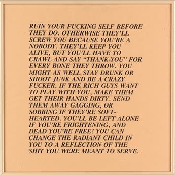 JENNY HOLZER Inflammatory Essays.